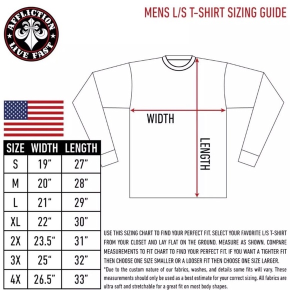 NWT Men’s Affliction Causeway Red/Burgundy Long Sleeve Tee - Picture 5 of 5